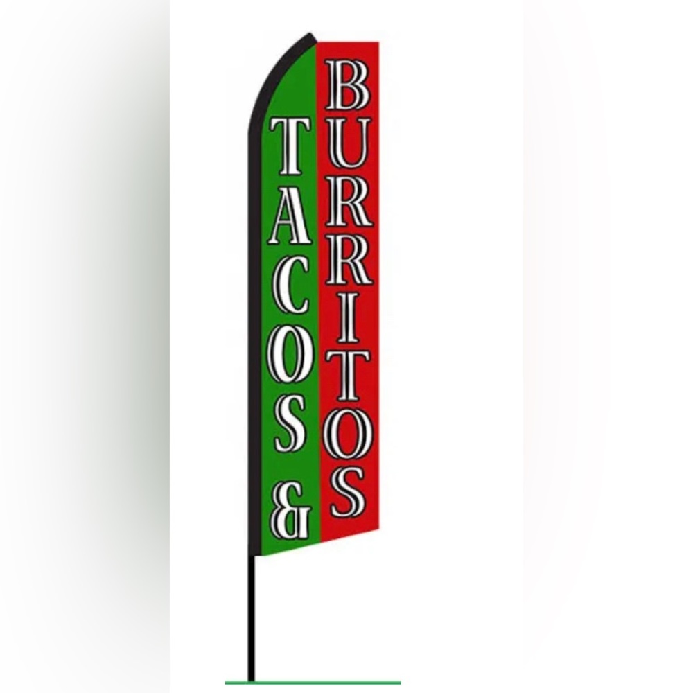 Tacos and burritos sign
